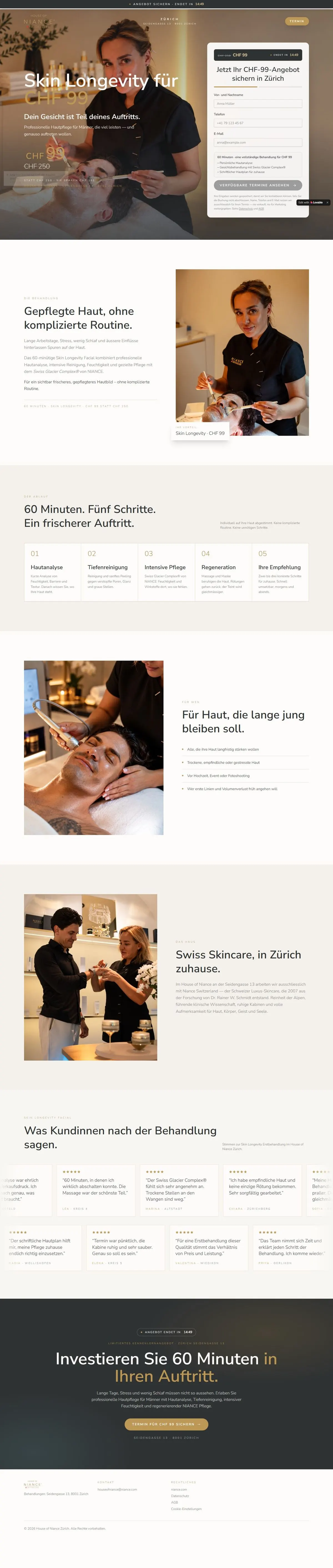 facial99.houseofniance.com landing page